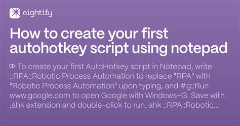 Installing AutoHotkey and Writing Your First Script