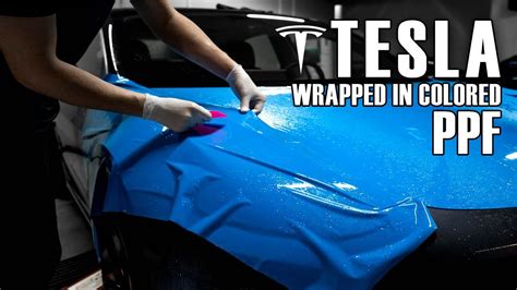 Installing Colored PPF on Tesla Model 3 GSWF Colored Paint …