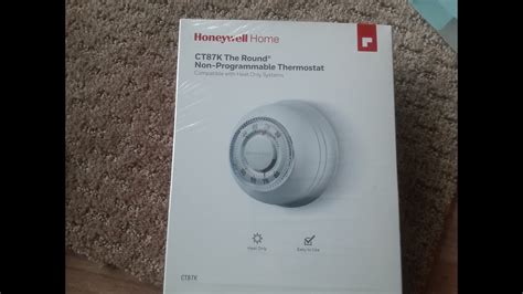 Installing Heat Only Thermostat Honeywell CT87K