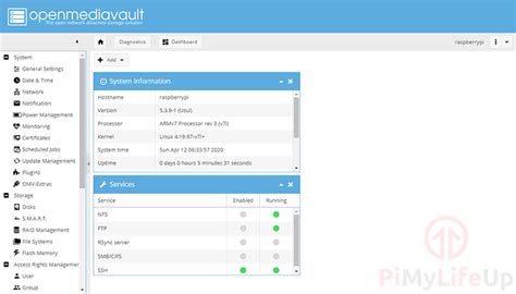 Installing OpenMediaVault to a Raspberry Pi Pi My Life Up.