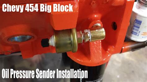 Installing a Chevy Oil Pressure Sensor YouTube