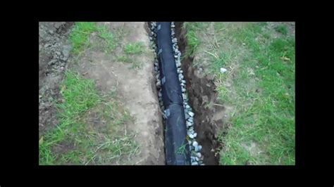 Installing a Drainage Ditch - part 1 - YouTube