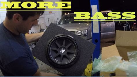 Installing a Kicker 12" Subwoofer In my Silverado - YouTube