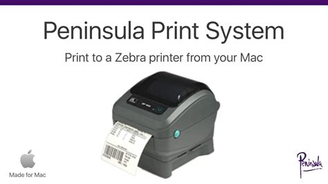 Installing a Network Zebra Printer on a Mac - Zebra Technologies