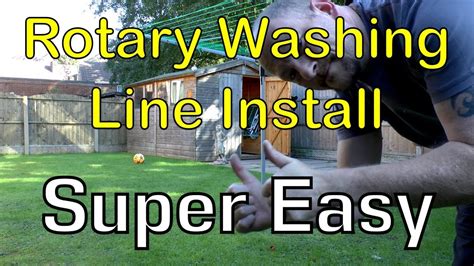 Installing a Rotary Washing Line DIY YouTube