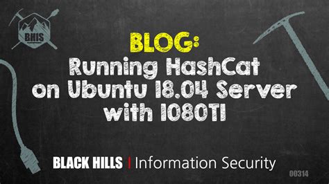 Installing and Running Hashcat on Ubuntu Server 18.04