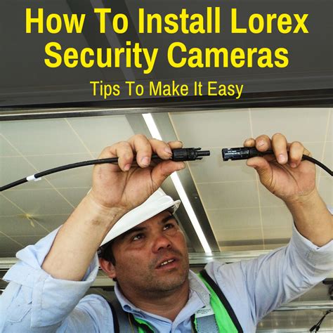 Installing lorex camera. To install your camera: Set the camera in the desired mounting position and mark holes for screws through the camera base. Drill the holes, then feed the cable through the mounting surface or cable notch. NOTE: Insert the included drywall anchors if you are mounting the camera onto drywall. 