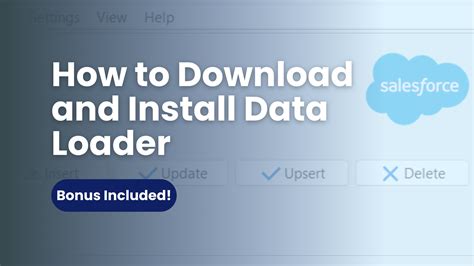 Installing the Data Loader - force.com