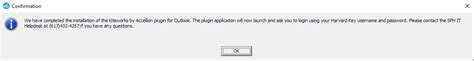 Installing the Kiteworks Outlook Plugin Department of Information Technology Harvard T.H