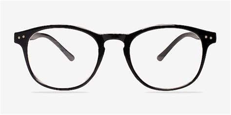 Instant Crush Round Clear & Black Full Rim Eyeglasses