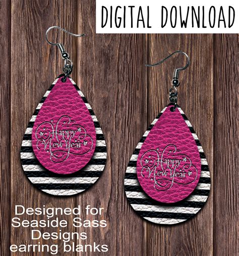 Instant Digital Download Teardrop Earring Template Encanto Earrings Sublimation Design PNG