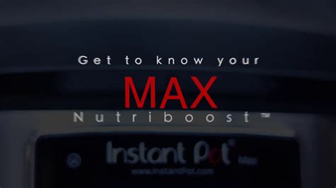 Instant Pot Max Nutriboost™ - YouTube