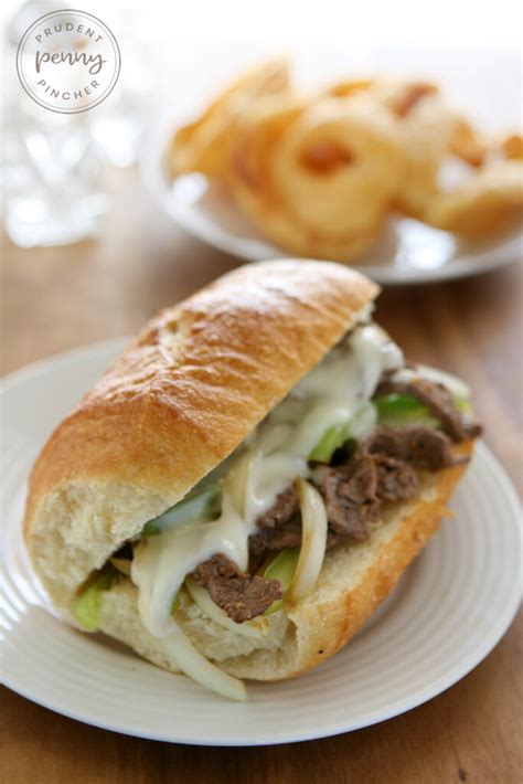 Instant Pot Philly Cheesesteak Sandwiches - Prudent Penny Pincher