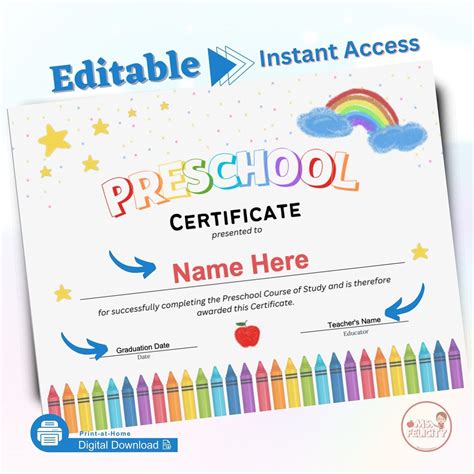 Instant access to printable