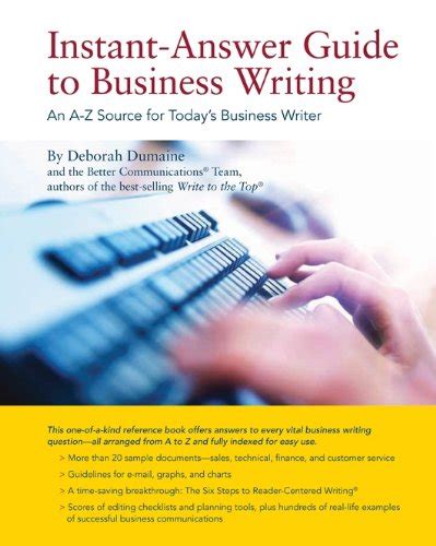 Instant answer guide to business writing. - Bmw serie 3 manuale utente stereo professionale.