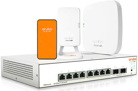 Instant on. Control your network from the palm of your hand with the Aruba Instant On App on your phone. Monitor and manage up to 50 access points and switches. Keep tabs on who is connecting to which sites and apps. Prioritize important systems like your POS. Set limits to stop bandwidth hogs from slowing things down. 