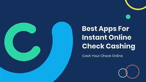 Instant online check cashing app. 8. Cash Your Check Using an App. You can also cash your personal check online. Two apps that don’t require you to be a bank customer to cash a check are PayPal and Ingo Money. Ingo Money. This might be the best online app for cashing personal checks. You can use Ingo Money to cash most kinds of … 