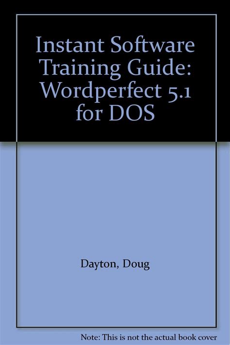 Instant software training guide wordperfect 5 1 for dos. - Thing about work showing up and other important matters a worker s manual.