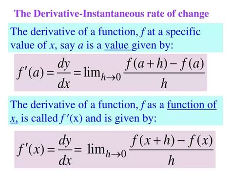 Instantaneous Rate of Change: The Derivative - Whitman College