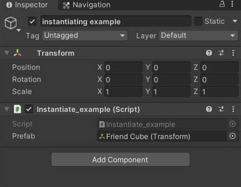 Instantiate a prefab through code in C#. - Unity Answers