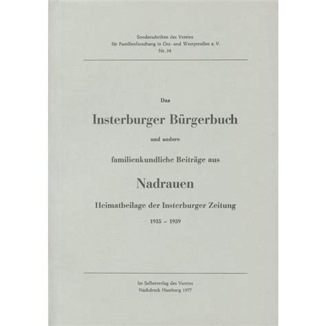 Insterburger bürgerbuch und andere familienkundliche beiträge aus nadrauen. - The students guide to french grammar.