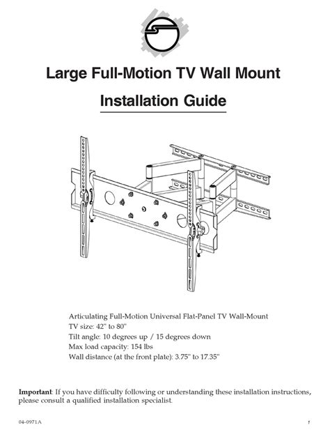 Instruction manual for alphaline wall mount. - 2007 nissan pathfinder model r51 series workshop service manual.