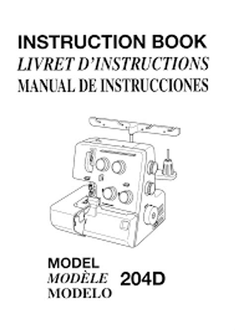 Instruction manual for janome overlocker 204d. - Manuale playstation 2 slimline ps2 slim.