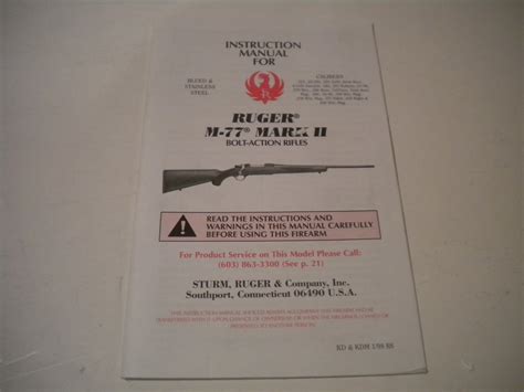 Instruction manual for m 77 mark ii bolt action rifles. - Honda trx420 rancher 420 full service repair manual 2007 2010.