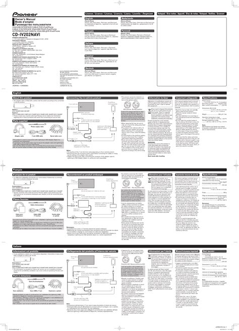 Instruction manual for pioneer car stereo. - Panasonic tx 42as500 42as500b service manual and repair guide.