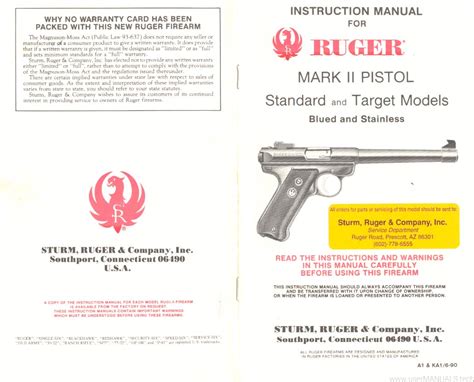 Instruction manual for ruger mark 2 automatic pistol. - Stories in stone the complete guide to cemetery symbolism and.