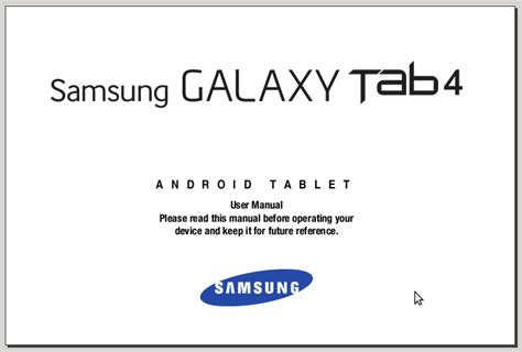 Instruction manual for samsung galaxy tab 4. - The handbook of child life a guide for pediatric psychosocial.