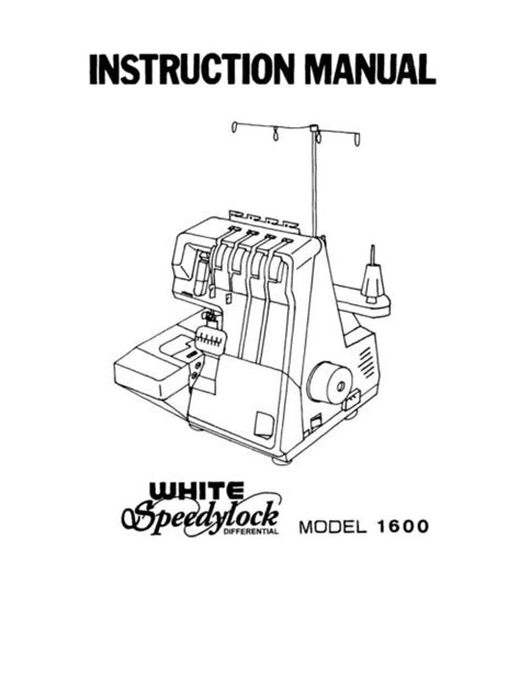 Instruction manual for white speedylock serger. - Bosch classixx 5 1400 washing machine manual.