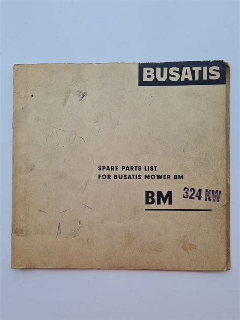 Instruction manual spare parts list for busatis mower bm. - Batchpatch administrator s guide 2014 02 18.