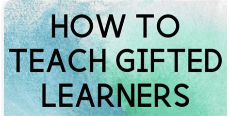 Instructional Modifications for Gifted Students Goally