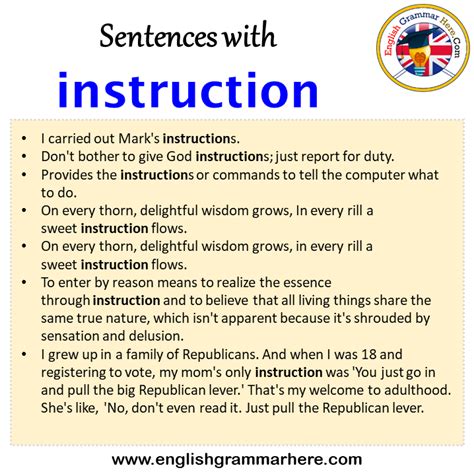 Instructional sentence. Things To Know About Instructional sentence. 