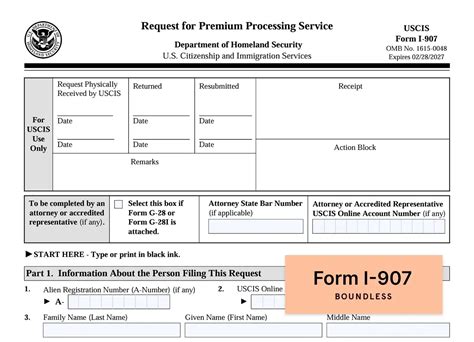 Instructions For Form I907 Request For Premium Processing Service