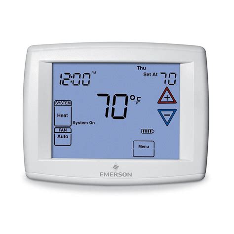 Instructions for emerson thermostat. Emerson 1F85U-42PR INSTALLER MENU. To prevent changes that may affect system performance, this thermostat has an INSTALLER MENU and a USER MENU. The INSTALLER MENU provides access to every option, while the USER MENU provides access to items that will not affect system performance. To access the INSTALLER MENU press the Menu button for 8 seconds. 