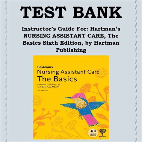 Instructor Guide For Hartman Nursing Assistant Care
