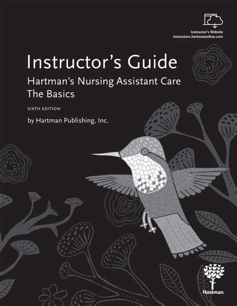 Instructor guide for hartman nursing assistant care. - Sagt es niemand... : essays und betrachtungen.