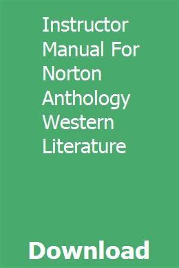 Instructor manual for norton anthology western literature. - Mitsubishi pajero service manual 2 5td.