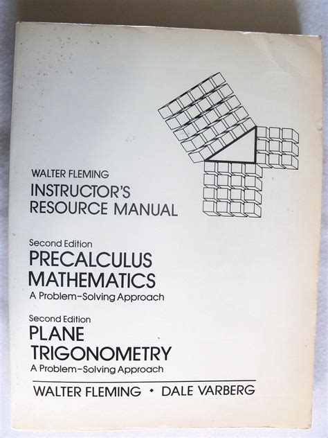 Instructor s resource manual walter fleming second edition precalculus mathematics. - Avid pro tools se user guide.
