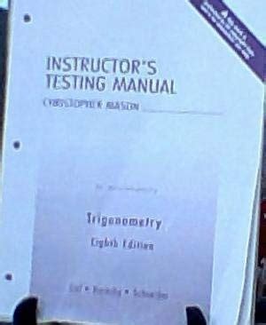 Instructor s testing manual for trigonometry. - Studien zur epistola de armonica institutione des regino von prüm.