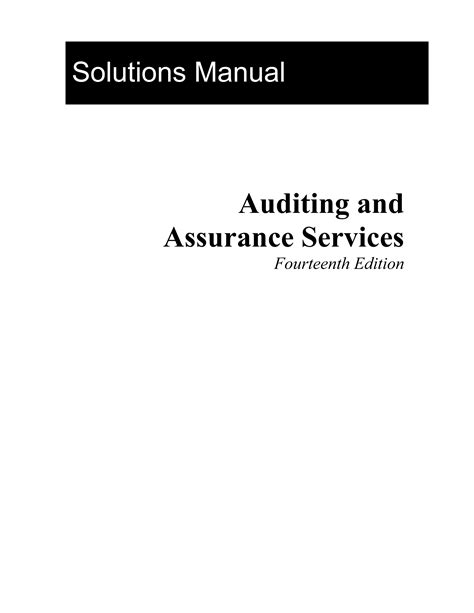 Instructor solution manual for auditing and assurance. - Handbook of administrative reform by jerri killian.