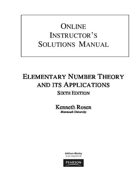 Instructor solutions manual number theory through inquiry. - Entrenamiento de baloncesto ejercicios para jóvenes manual de entrenamiento.