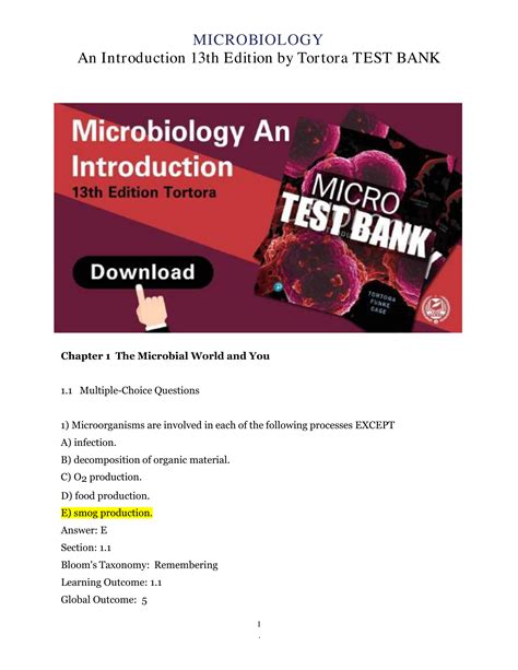 Instructors guide with test bank for microbiology an introduction. - Edizione insegnante di chimica manuale di laboratorio.