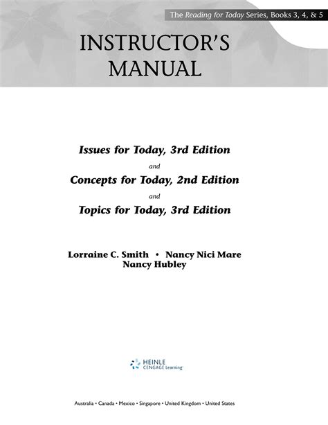 Instructors manual for society today third edition by david grafstein. - Lucas cav diesel pump repair manual mf 178.