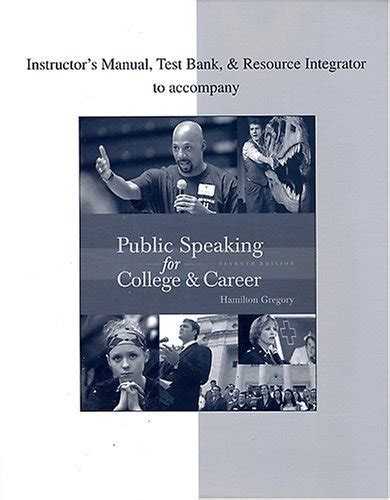 Instructors manual test bank resource integrator to accompany public speaking for college car. - Maalbryting i hedrum 30 aar etter..