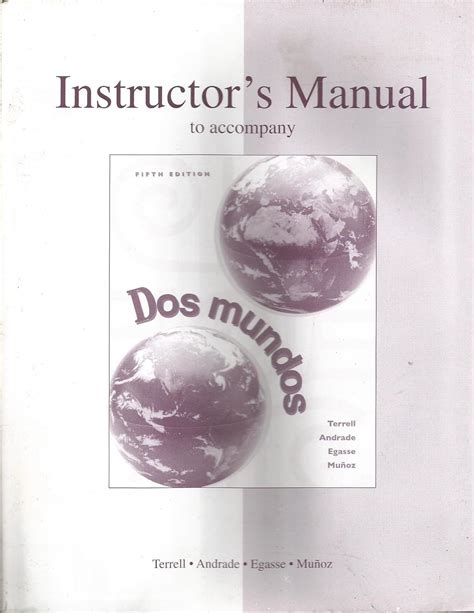 Instructors manual to accompany dos mundos. - Signals and systems chen solutions manual.fb2.