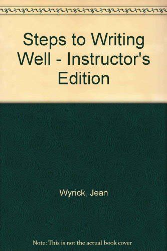 Instructors manual to accompany steps to writing well by jean wyrick. - Hyundai getz 2002 2008 workshop repair manual.