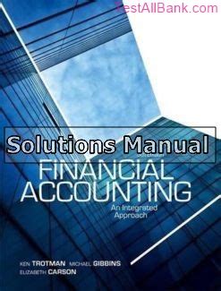 Instructors solutions manual for financial accounting an integrated statements approach. - Passau als garnisonstadt im 19. jahrhundert.